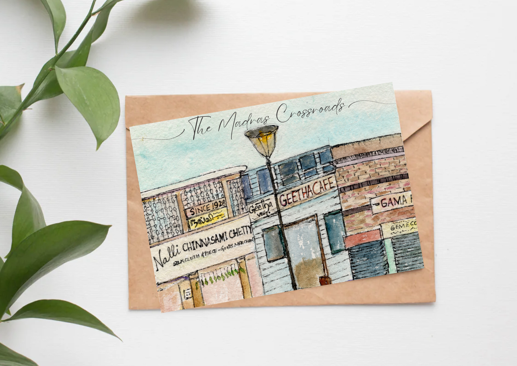 The Madras Crossroads: Icons of T. Nagar — A6 Postcards by Aishwarya Ashok